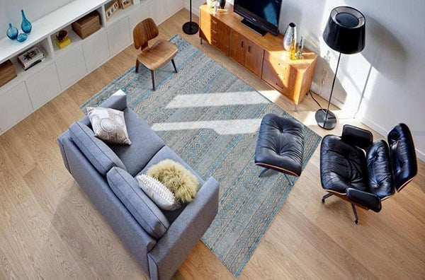 Feza (Aqua Blue) Rug