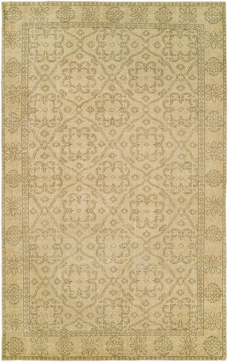 rustic canterbury HRI area rug cream handmade area rug