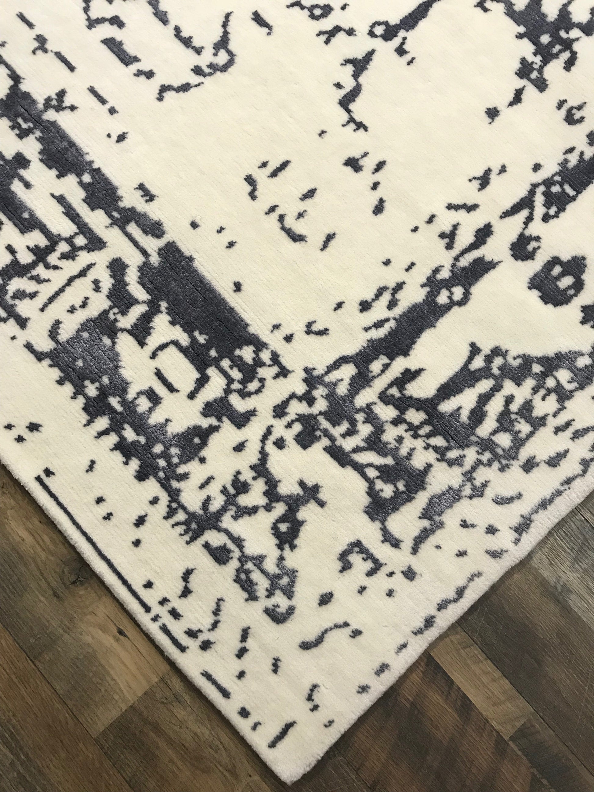 elegance collection charcoal and ivory area rug transitional arte restoration hardware refined carpets rugs