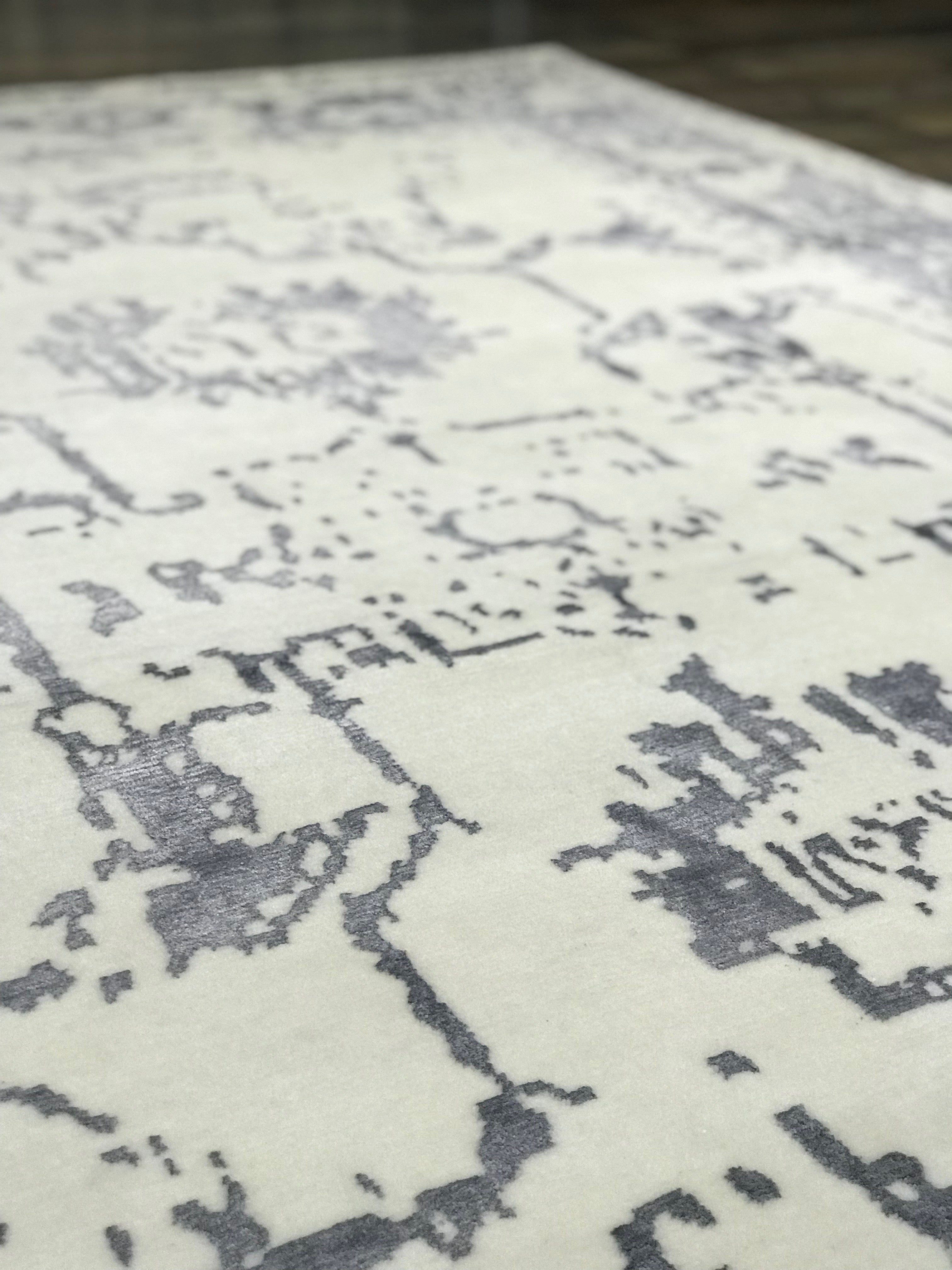 elegance collection charcoal and ivory area rug transitional arte restoration hardware refined carpets rugs