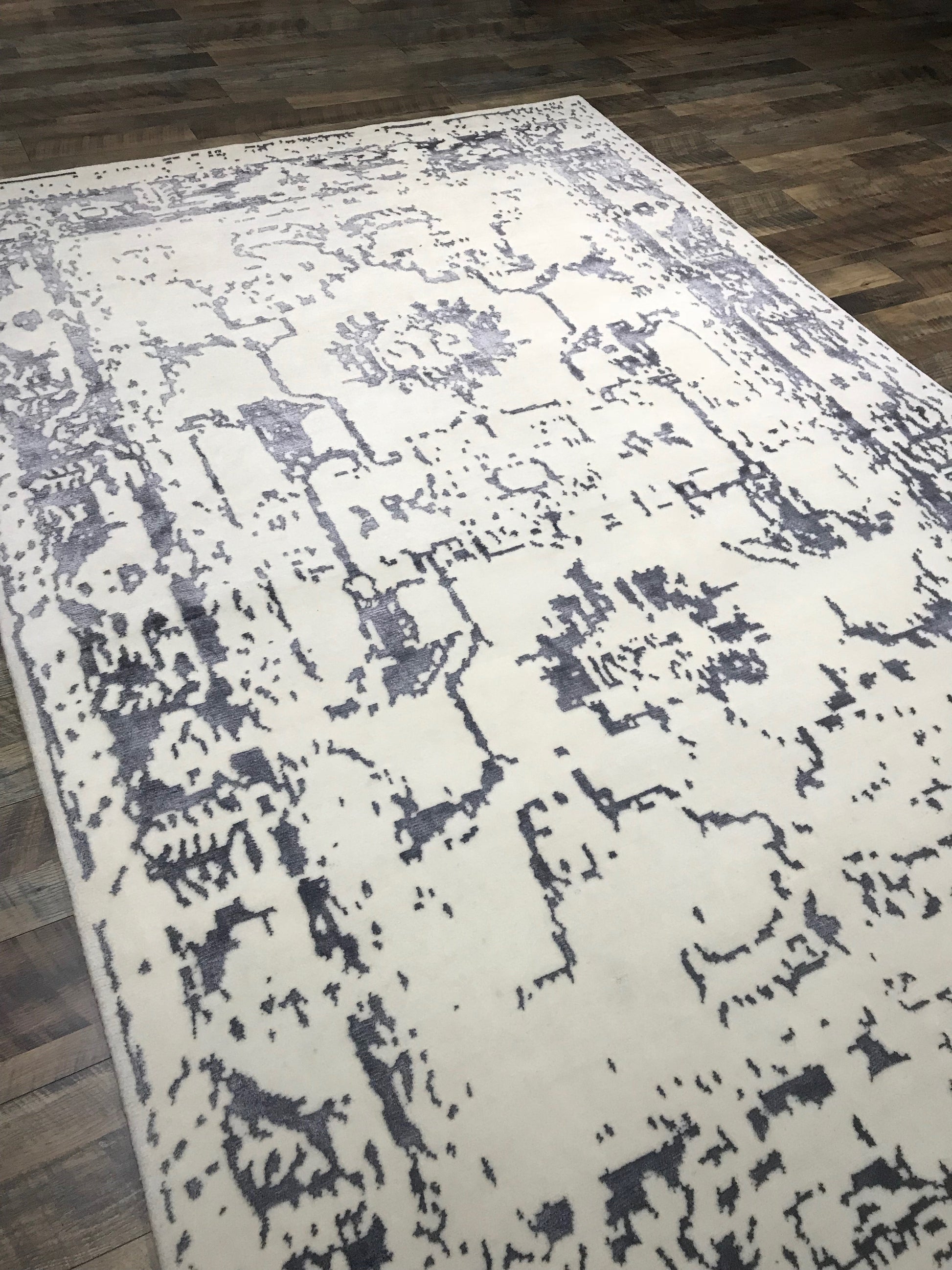 elegance collection charcoal and ivory area rug transitional arte restoration hardware refined carpets rugs