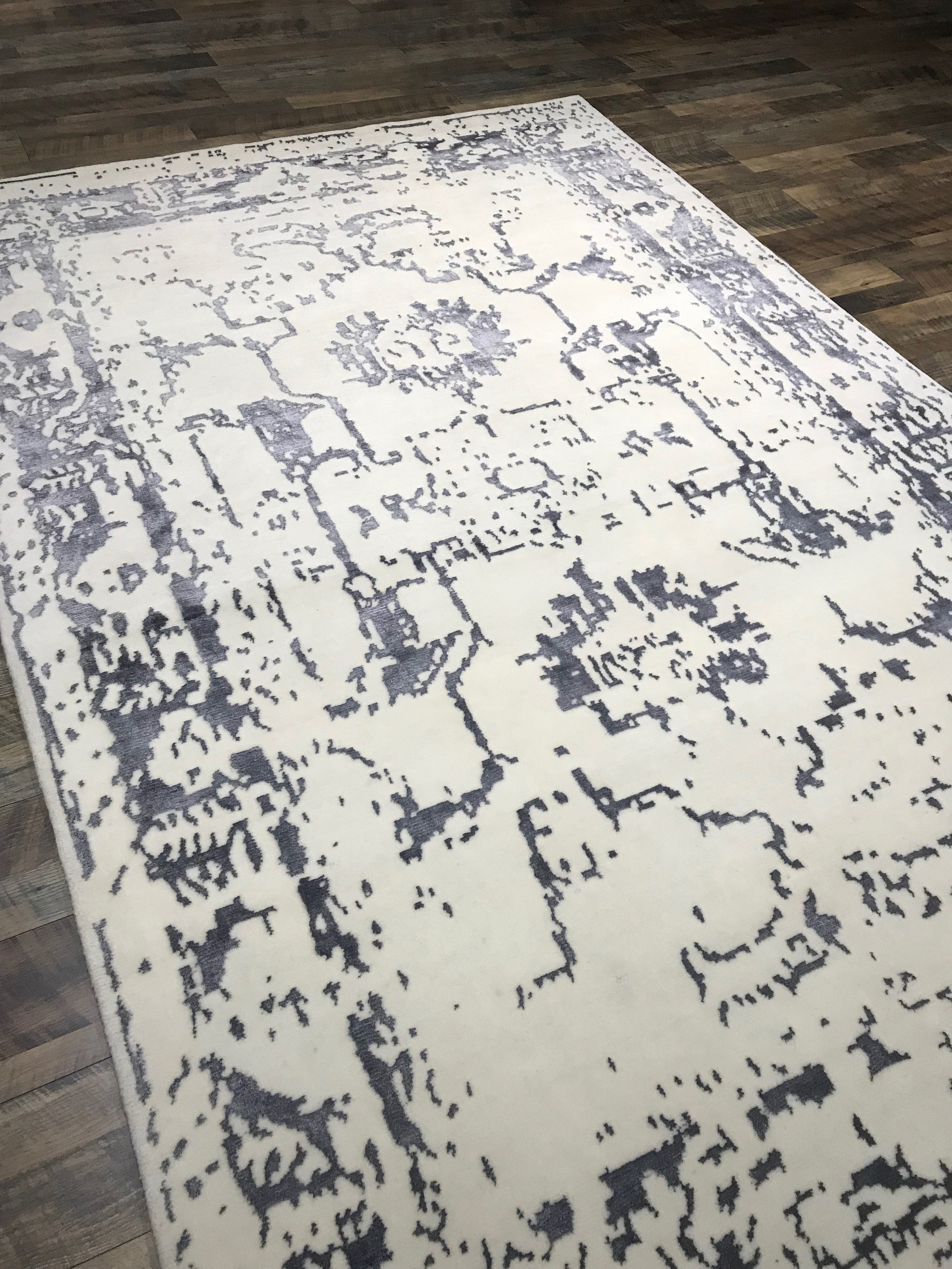 elegance collection charcoal and ivory area rug transitional arte restoration hardware refined carpets rugs