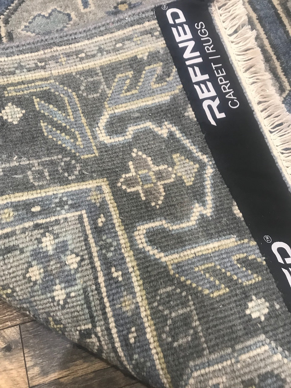 hand-knotted ustad area rug feizy blue and gray traditional area rug