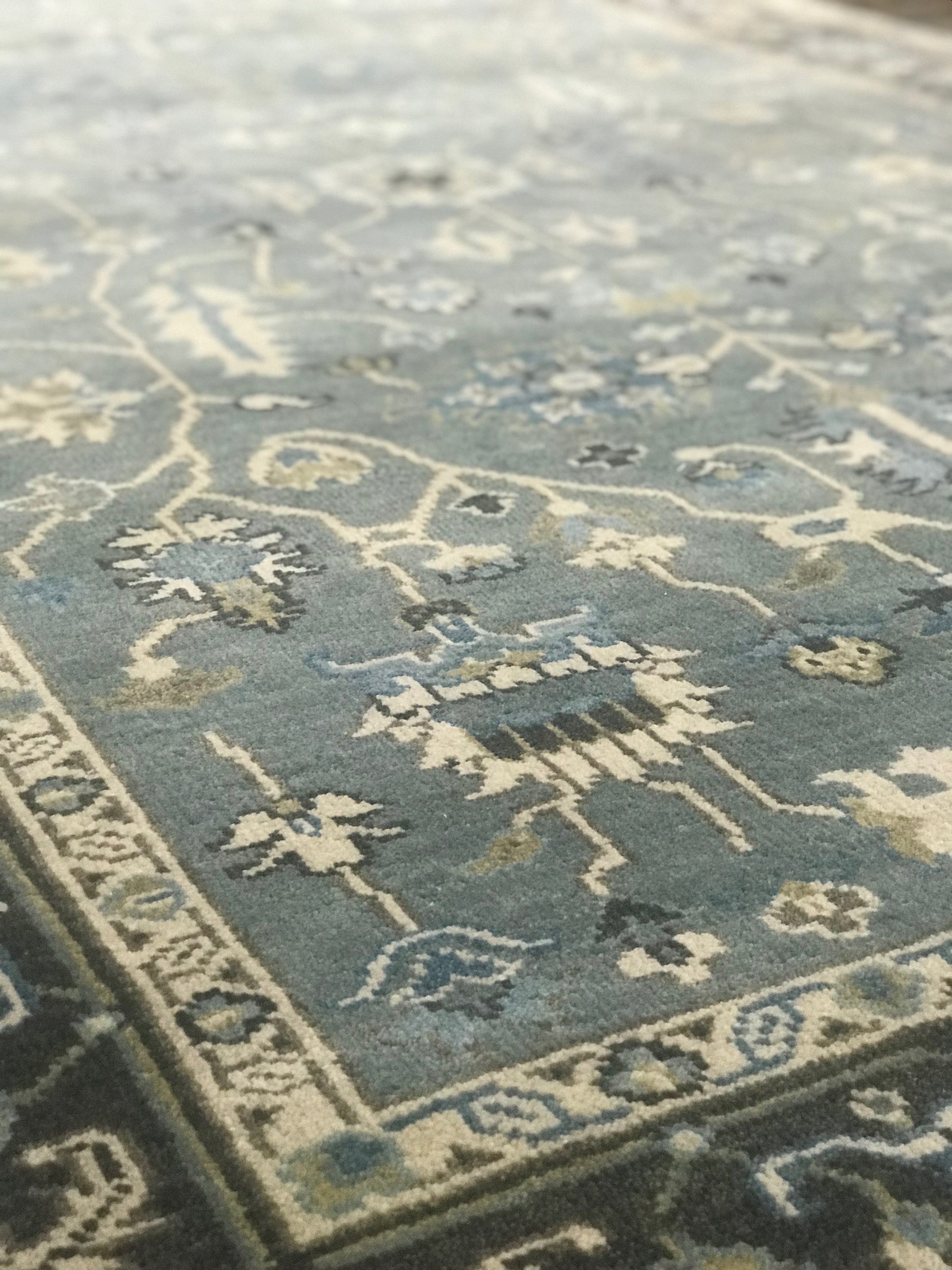 Classique Collection (CL-1) Steel Blue Rug traditional rug online area rug store orange county affordable