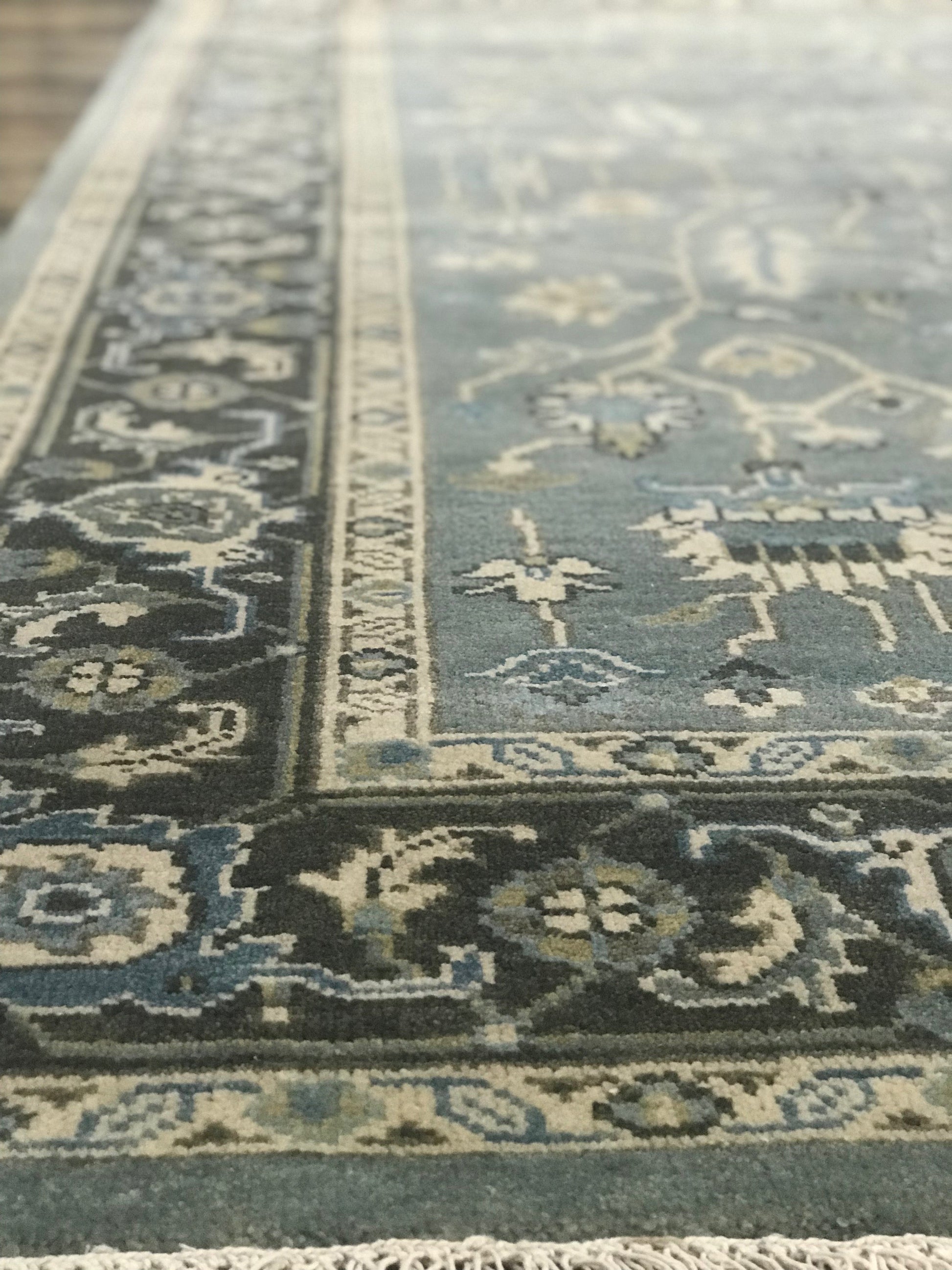 Classique Collection (CL-1) Steel Blue Rug traditional rug online area rug store orange county affordable