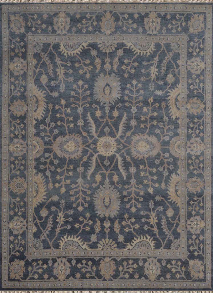 Rustic Collection (RU-6) Sea Blue Rug