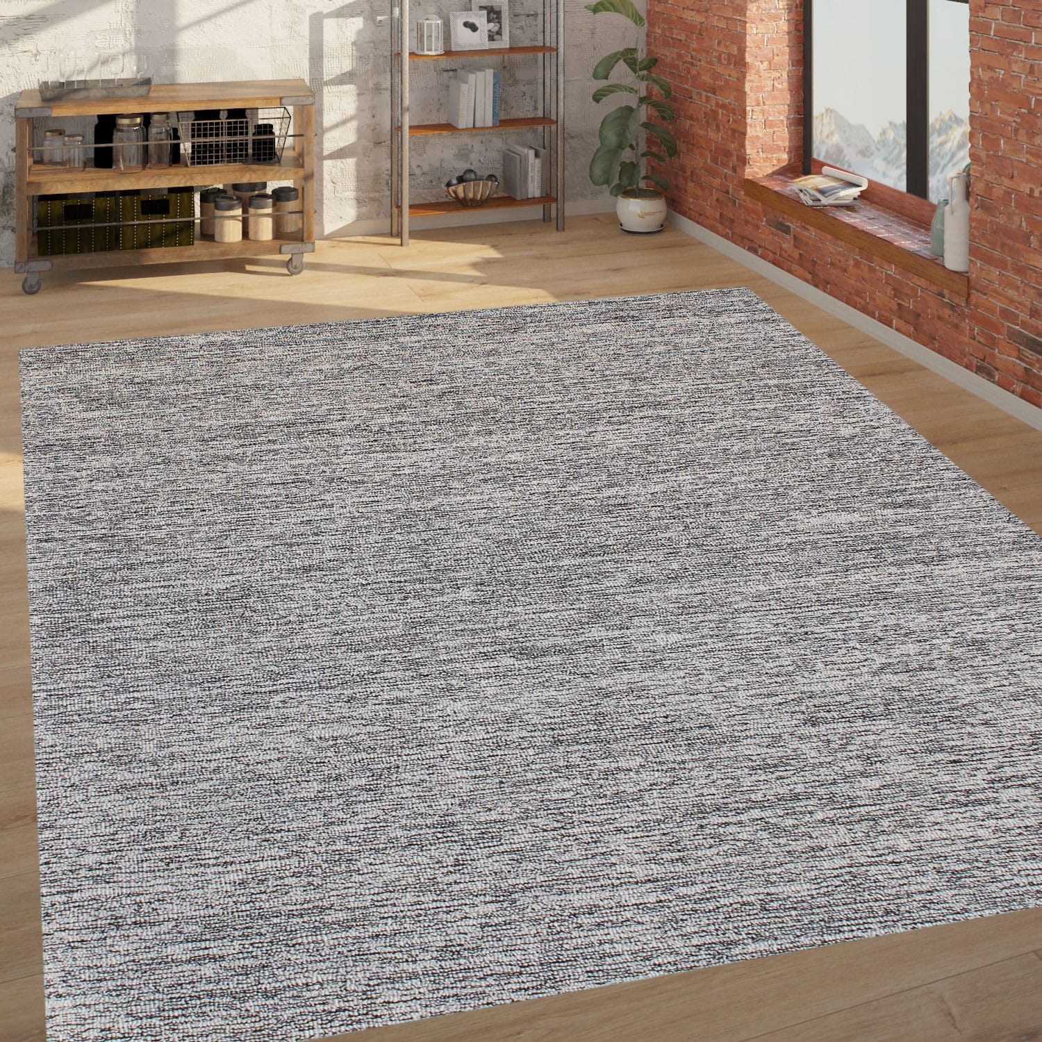 Subtle (SU-262) Ivory/Black Rug