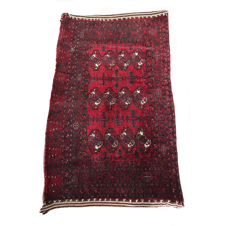 one of a kind vintage area rug antique turkmen saddle bag rug online affordable