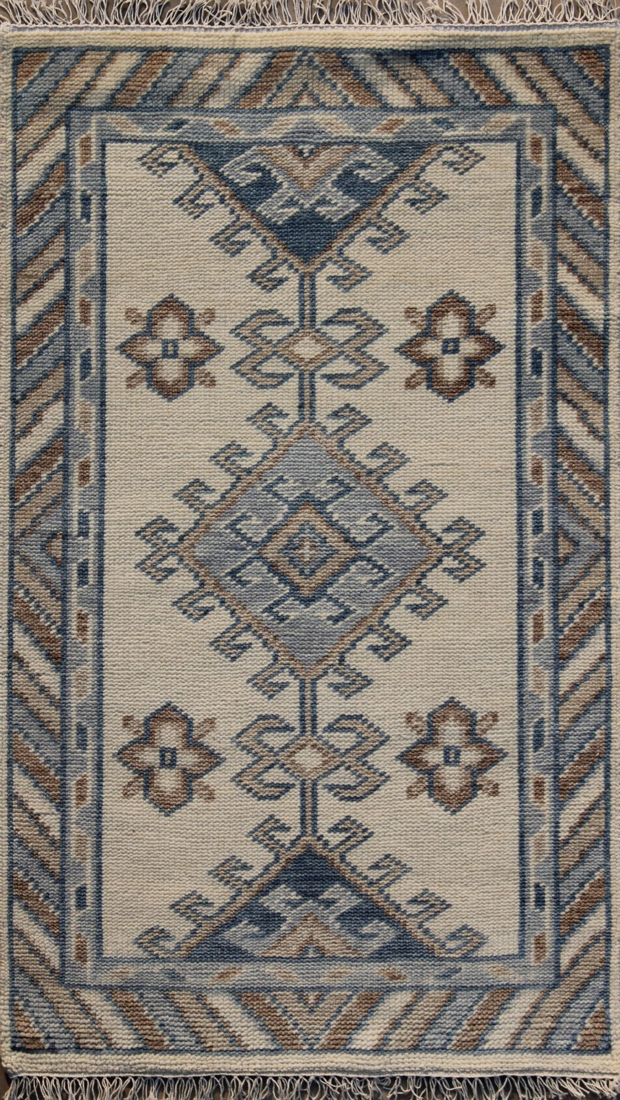Oushak Ivory/Blue Rug 3'0" x 5'0" (101962)